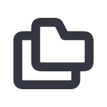 Folder Dublicate SVG Icon